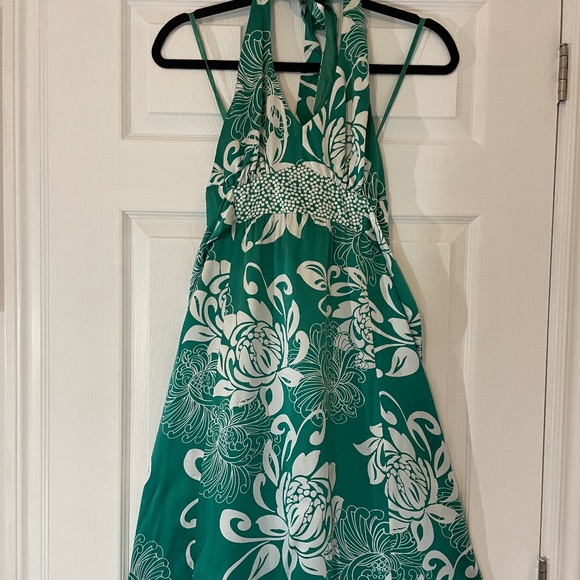 Women's Satin Halter Dress - Picture 1 of 5